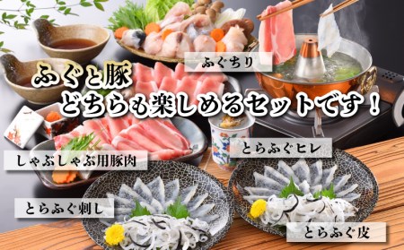 ふぐ刺し ちり鍋 豚しゃぶセット 冷凍 2-3人前 ふぐ FG