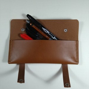 革職人が作る本革ステーショナリー３点セット（ペンケース・クリップ・ボールペンカバー）【CAFE&LEATHERDii】_HA0959