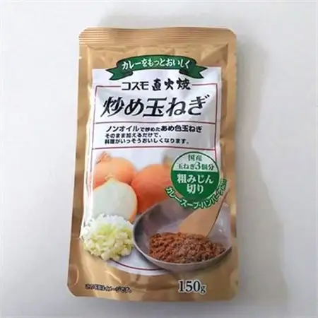 コスモ食品　千葉いすみ工場製造　コスモ直火焼炒め玉ねぎ(粗みじん切り4袋、スライスカット4袋)_惣菜・加工品   _【1091061】