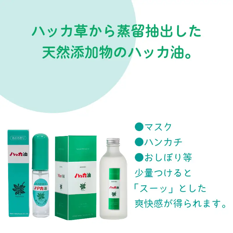ハッカ油 ボトル 250mlとハッカ油 スプレー 2本 セット ( はっか 薄荷 ミント ハッカ 爽快 )【007-0046】
