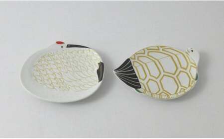 有田焼 鶴亀松竹梅 小皿小付セット 【ヤマト陶磁器】食器 器 うつわ 磁器 陶磁器 小皿 取皿 小付 ハレの日 縁起物 正月飾り 鶴亀 松竹梅 お正月の器 5枚 セット コーディネート 50000円 5万円 A50-274