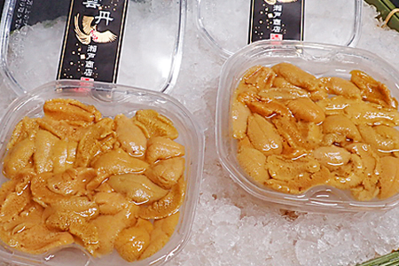 無添加むきたてムラサキウニ塩水パック50～60g×2P A-11200