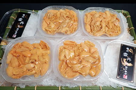 無添加むきたてムラサキウニ塩水パック50～60g×4P B-11068