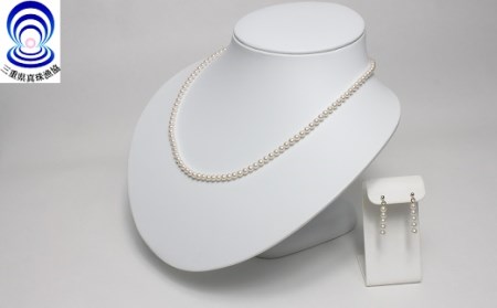 伊勢志摩 アコヤ本真珠 3.5-4.0mm ピアス ネックレス セット パール