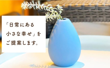 【美濃焼】piccola(ピッコラ) 一輪挿し shizuku(しずく) ブルー 【金新製陶所】インテリア 雑貨 花瓶 一輪挿し お花 コンパクト ブルー 青 写真映え かわいい シンプル おしゃれ ギフト プレゼント 贈り物 送料無料 [MDG007]