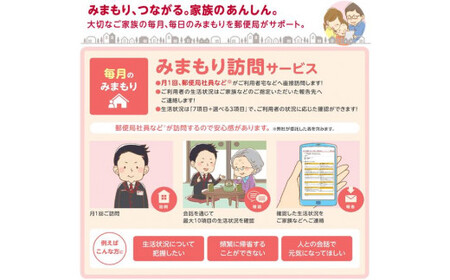 郵便局のみまもりサービス「みまもり訪問サービス」（6カ月分）　060-J-JP001