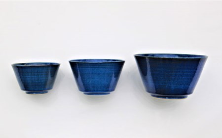【陶器市特集】【波佐見焼】藍巻 スタイルボール ボウル （いれこ） 3点セット 食器 皿 【協立陶器】 [TC41] 波佐見焼