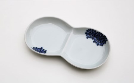 【陶器市特集】【波佐見焼】たこ唐草 ミニ プレート・そばちょこ ペアセット 食器 皿 【協立陶器】 [TC56] 波佐見焼