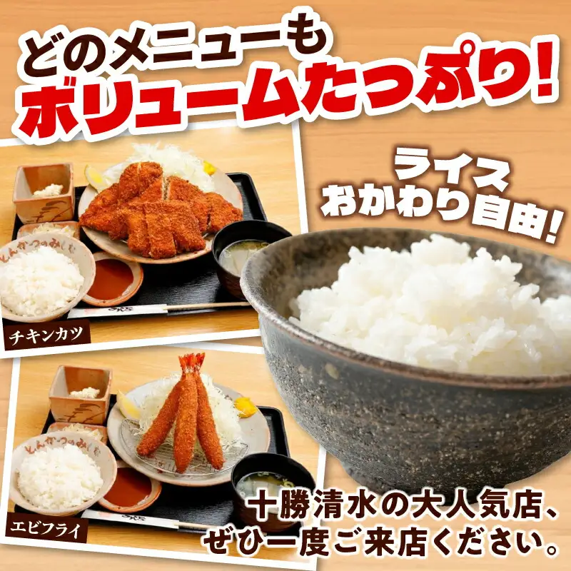 とんかつのみしな お食事券 【 トンカツ 豚肉 ロース ヒレカツ 定食 とんかつの名店 北海道 清水町  】_S011-0005