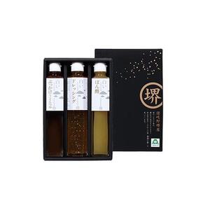 ＜堺屋醤油＞讃岐【白】（ドレッシング、ぽん酢、うどんつゆ 3本セット） | 調味料 ドレッシング ぽん酢 つゆ セット 詰合せ 人気 ドレッシング ぽん酢 つゆ 坂出市 人気