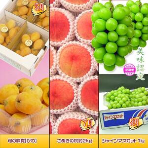 坂出産のフルーツとさぬきの特産品の定期便6回【Cコース】