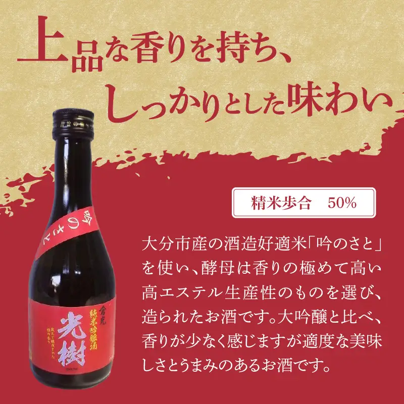 吟のさと 純米吟醸 光樹 300ml×2本 H02026