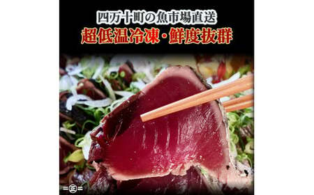 鮮度抜群！魚市場直送 藁焼き カツオのタタキ 3-4人前（400g以上） かつお 鰹 たたきのタレ ／ Ems-A01
