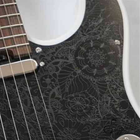 【国産エレキギター】Sago Classic Style T flower PG【1299609】
