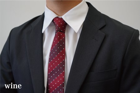 【Hadashin】トップ糸ネクタイ（赤系統）3本セット　ネクタイ シルク プレゼント フォーマル ビジネス