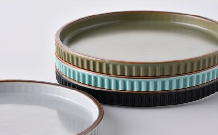【陶器市特集】【波佐見焼】ギアシリーズ プレート 小（17.5cm） マットカラー 4枚セット 食器 皿 【大新窯】 [DC99]  波佐見焼
