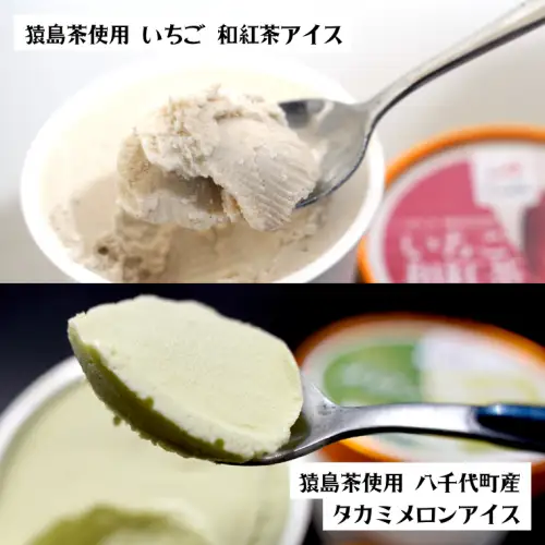 猿島茶使用 アイス 8個入 詰め合わせ ( いちご 和紅茶 / タカミメロン ) 各4個 あいす ふるさと納税 ギフト スイーツ お菓子 お祝い [AF103ya] 