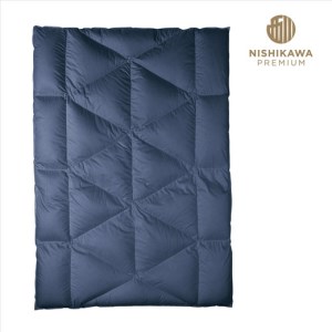 【 nishikawa / 西川 】 羽毛ふとん / ポーリッシュホワイトグースダウン95％ / シングル / 配色 ブルー 【P269W】 羽毛布団 ふとん