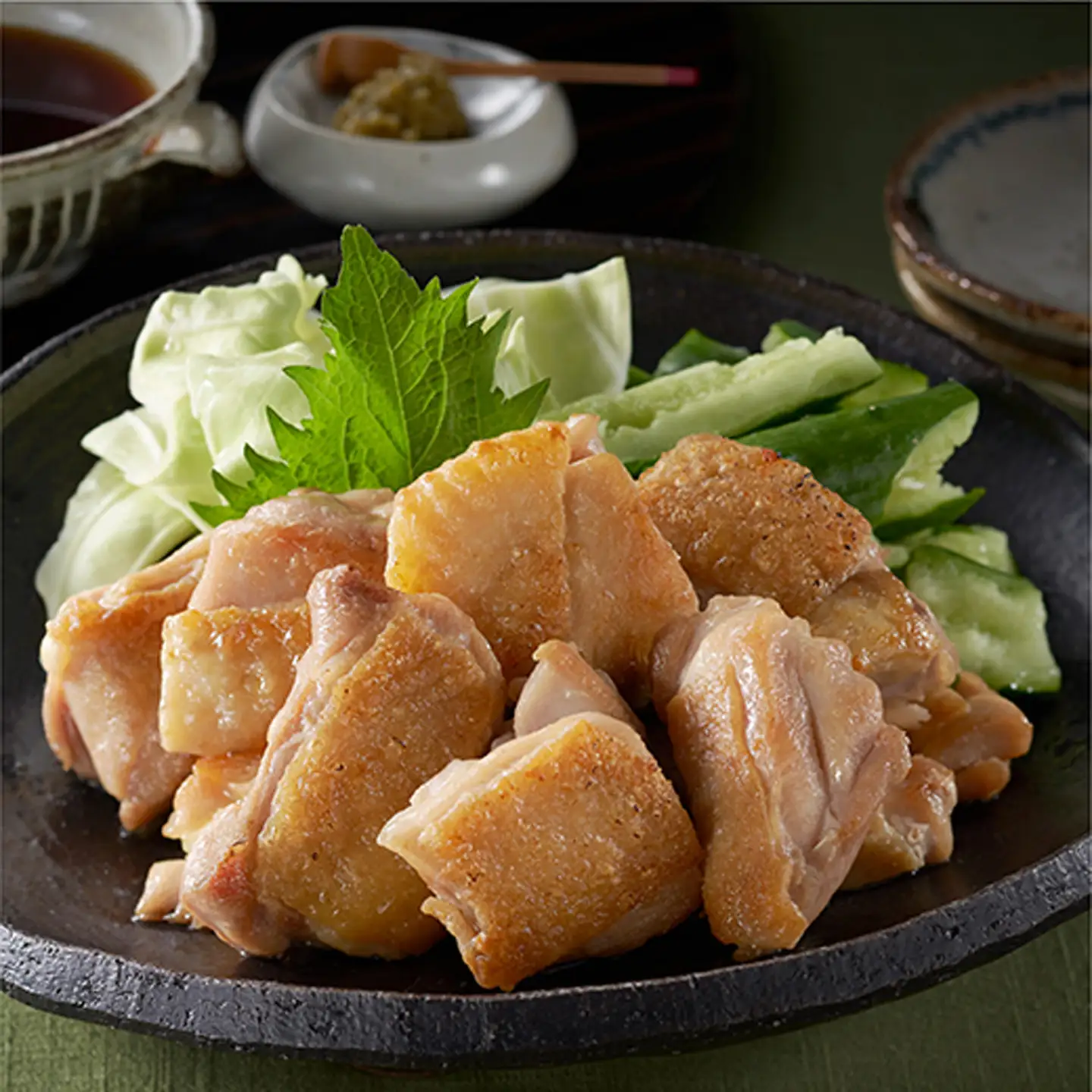 みつせ鶏 もも切り身（バラ凍結）300g×7袋 _b-348