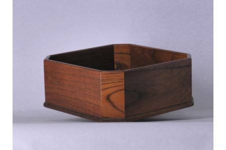 140-2　欅　縁高　茶托セット