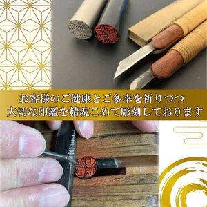 印鑑 【黒水牛】 印鑑 セット ( 12ｍｍ 丸 × 60ｍｍ ) 