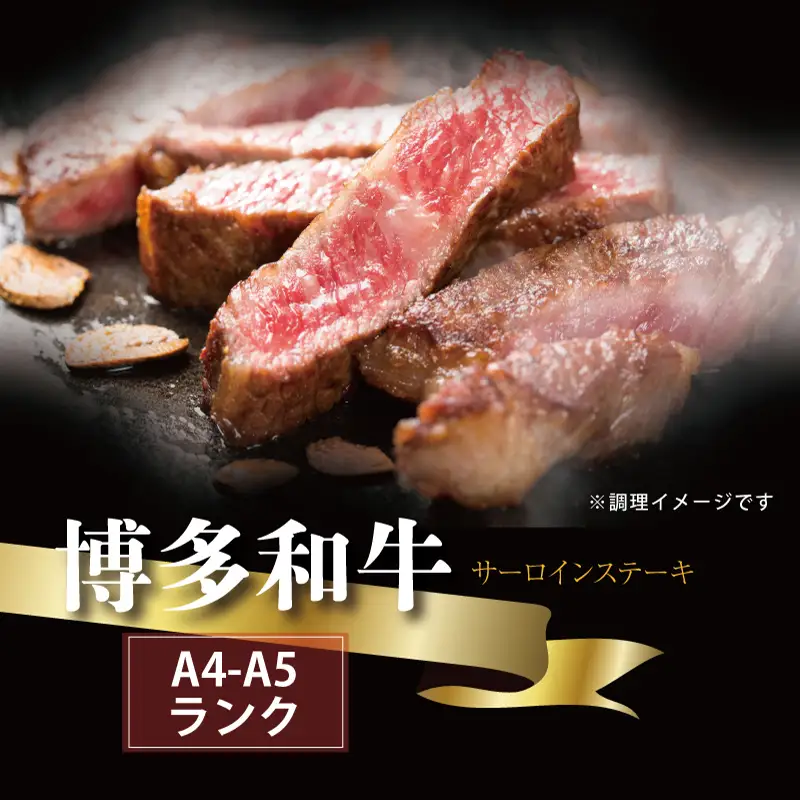 【A5A4等級】博多和牛サーロインステーキ用 約500g(2枚入) 3V1