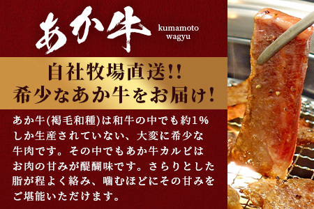 熊本和牛 あか牛 焼肉用カルビ 400g 046-0457
