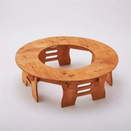 THE BARA +BARA Roundテーブルセット カラー:メープル_雑貨・日用品 アウトドア用品 スポーツ・アウトドア用品 _【1325681】