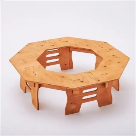 THE BARA +BARA Octagonテーブルセット カラー:メープル_雑貨・日用品 アウトドア用品 スポーツ・アウトドア用品 _【1325746】
