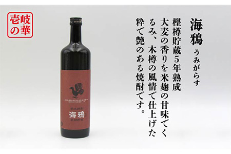 【全3回定期便】海鴉25度と壱岐スーパーゴールド22度のセット [JDB183] 45000 45000円