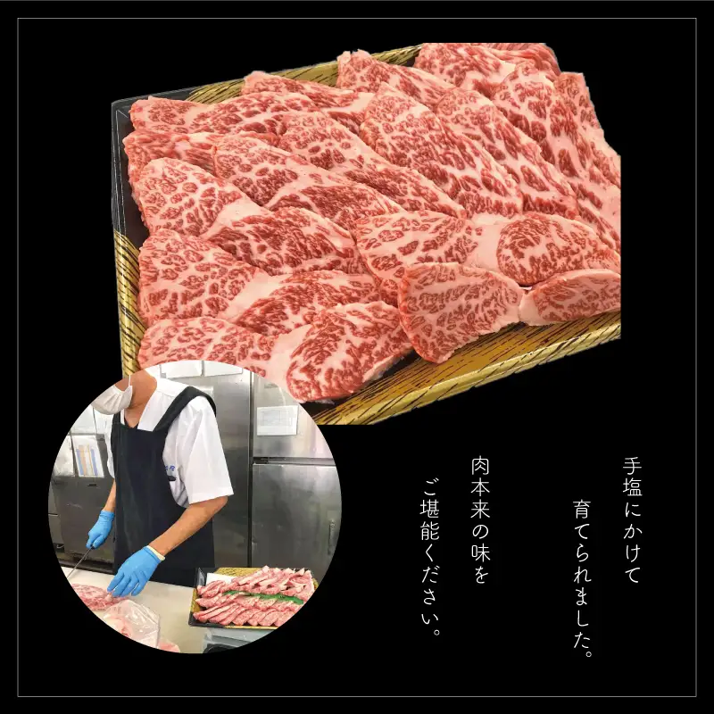 【A5A4等級】博多和牛ロース焼肉用 約500g 3V4
