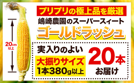 とうもろこし ゴールドラッシュ 50本 8/19朝採り 1本100円にて販売致します。 予約販売開始!!!】朝採りゴールドラッシュとうもろこし8本セット