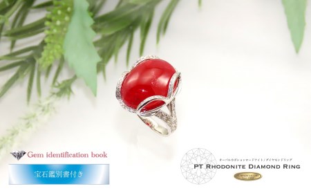 26ctUP プラチナ ロードナイト ダイヤモンド リング KT-1154 ジュエリー 指輪 薔薇