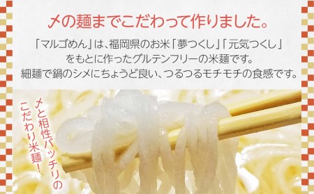 もつ鍋 みそ味2人前×2セット(合計4人前)(米粉麺付)