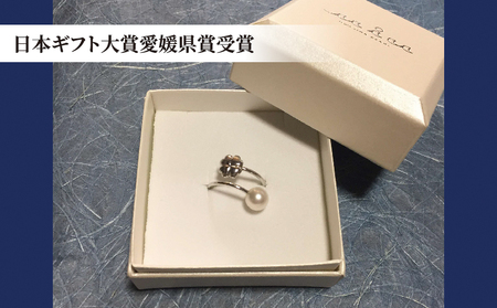 パール ピンキーリング クローバー 6.0-6.5mm 暁工房 リング 指輪 真珠 アクセサリー アコヤ真珠 本真珠 ファッション カジュアル 冠婚葬祭 慶事 結婚式 卒業式 入学式 お祝い ギフト 贈り物 人気 特産品 国産 愛媛 宇和島 A040-002005