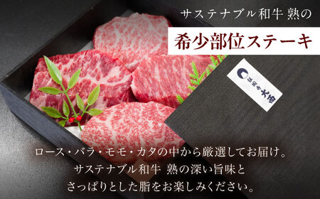 稀少部位ステーキ用（ロース/バラ/モモ/カタ） 120g×4枚  [AIAT012] 牛肉 ステーキ肉 焼肉