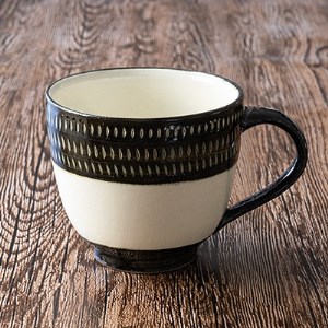 小石原焼 カネハ窯 モーニングカップセット AA44