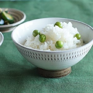 小石原焼 カネハ窯 飛び鉋飯碗 大(フチ飛び鉋) AA95