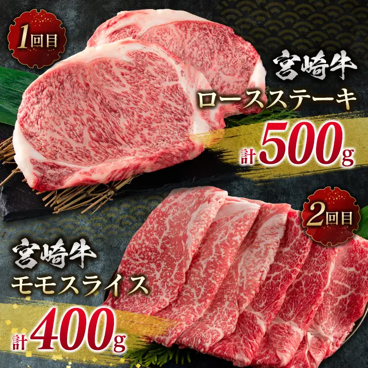 数量限定 6か月 お楽しみ 定期便 宮崎牛 贅沢 満喫 セット 総重量2.5kg_NA1-25