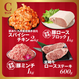 福袋 木城町 お肉いろいろお楽しみセットC _K16_0071_3