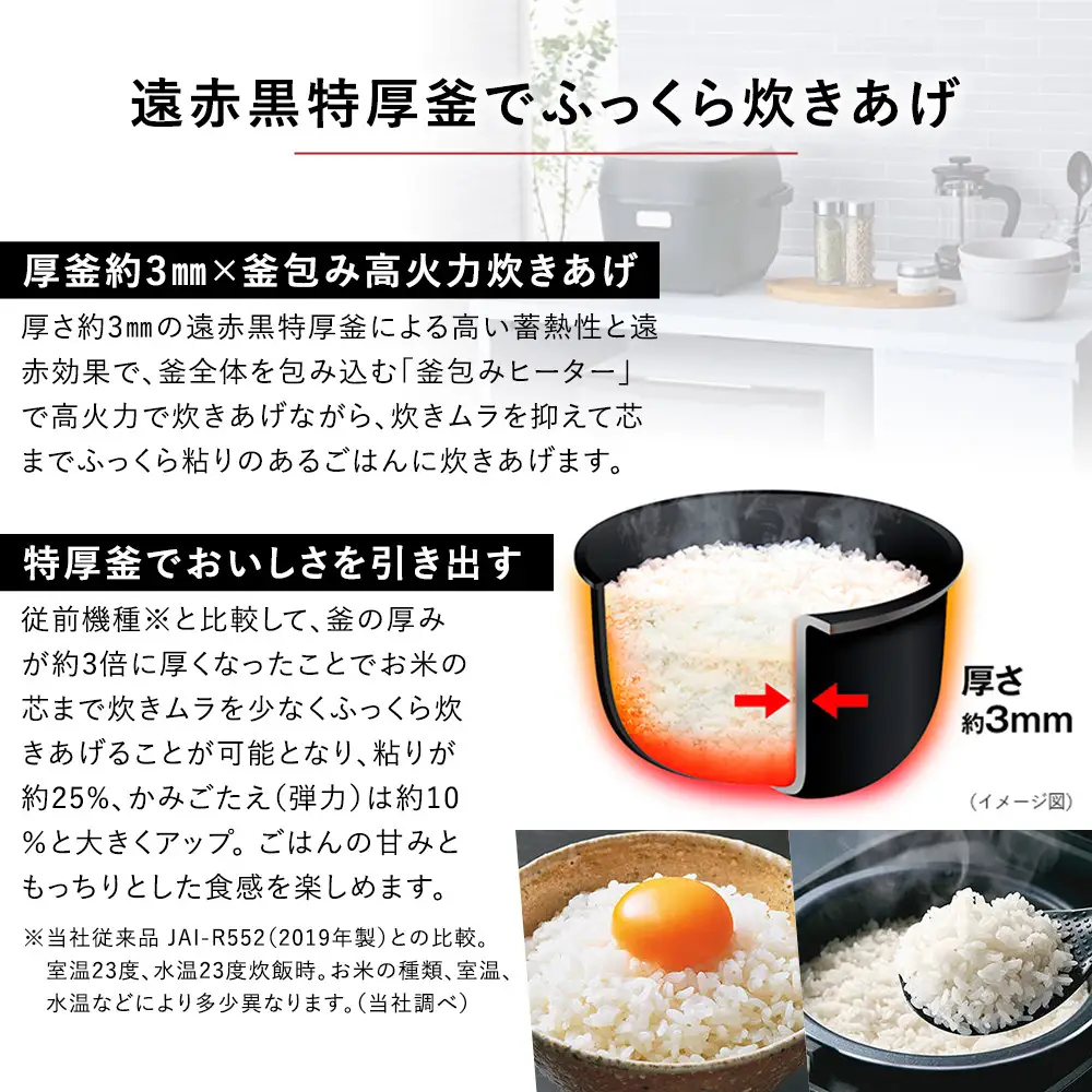タイガー魔法瓶 マイコンジャー炊飯器 JBS-B055KL 3合炊き 炊飯器 家電