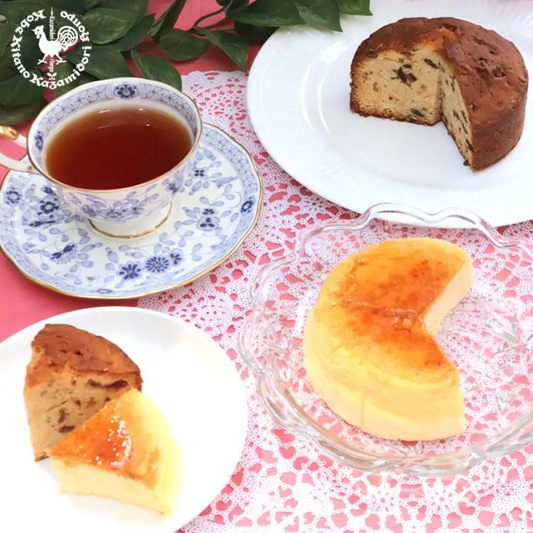 神戸風見鶏本舗のチーズスフレキャラメリーゼ＆フルーツパウンドケーキ 2個セット