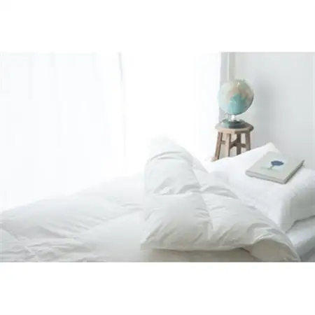高品質ダブル羽毛掛け布団440DP80サテン長超綿ホワイトマザーグース95%1.8kg白_雑貨・日用品 布団 寝具 _【1144034】