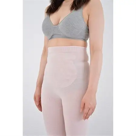 日本製 シルク レギンス 10分丈 腹巻きパンツ おなかひざシリーズ ピンク 【631-7163】_装飾品・工芸品  服飾小物 _【1088654】