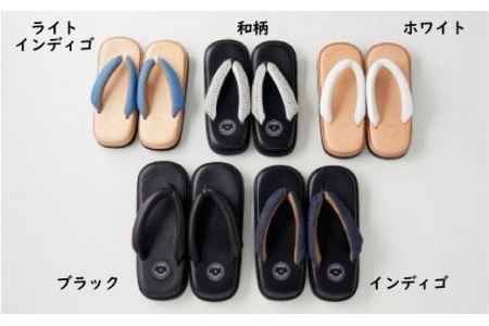 レザー雪駄サンダル　サン駄（江戸前ｓａｎｄａｌ）（サイズ：S、カラー：ブラック）_0008-002-T03-1-3