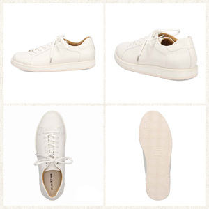 100周年マドラス 浅草ハンドメイド婦人靴 MAL0034　レザースニーカー (サイズ：23.5cm、カラー：ホワイト)_0049-001-T03-1-4