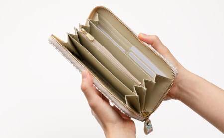 【浅草文庫】ラウンド長財布 花菱柄(カラー：ブルー)_0054-010-T03-2