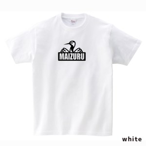 MAIZURU CRANE(鶴)Tシャツ ： ご当地シャツ 鶴シャツ 半袖シャツ ヘビーウェイトシャツ