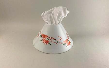 瑞峯窯 有田焼 錦花 ティッシュディスペンサー（ティッシュケース）原重製陶所 35000円 3.5万円 A35-580