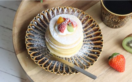 【波佐見焼】マリーゴールド プレート M  アメ 2枚セット ケーキ皿 取り皿 食器 皿 【翔芳窯】 [FE108]  波佐見焼